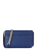 Geox Women's Navy Blue Liliane Long Strap Leather Crossbody Bag | Derimod