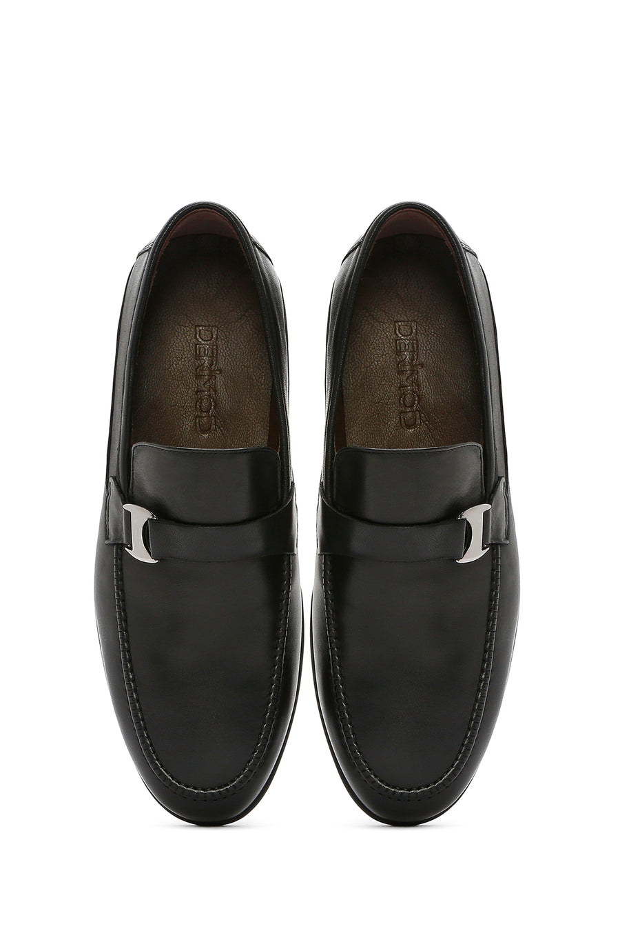 Erkek Siyah Deri Klasik Loafer