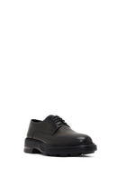 Men's Black Lace-Up Thick-Soled Leather Casual Shoe | Derimod