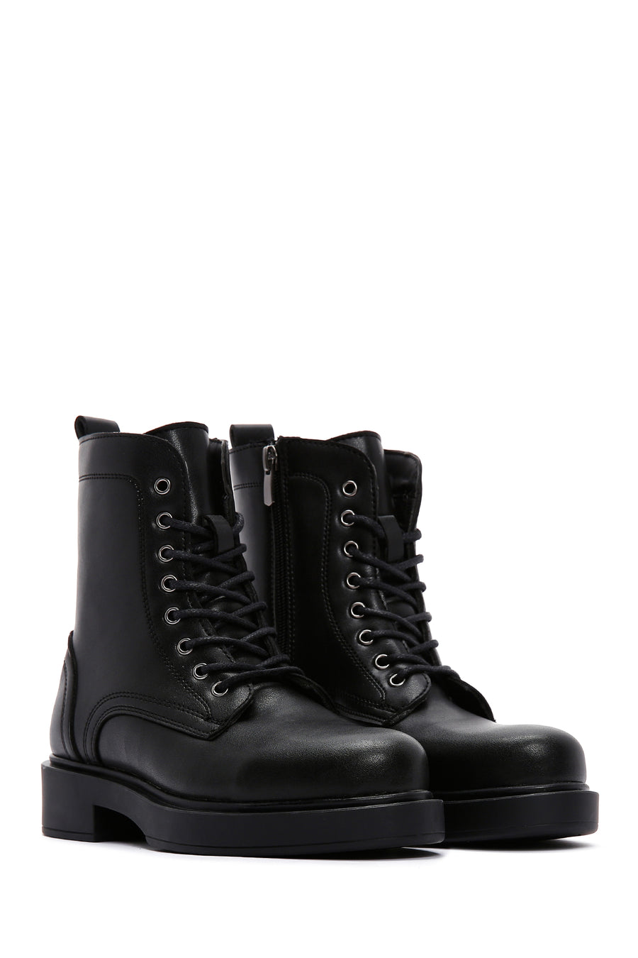 Women's Black Zippered Boots