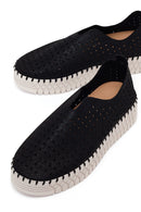 Woman Black Lace-Up Thick-Soled Casual Shoes | Derimod