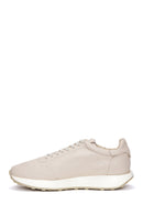 Men's Beige Leather Sneaker | Derimod