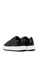 Erkek Siyah Deri Kalın Tabanlı Sneaker | Derimod