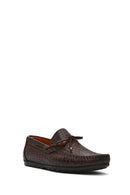 Erkek Kahverengi Kroko Deri Loafer | Derimod