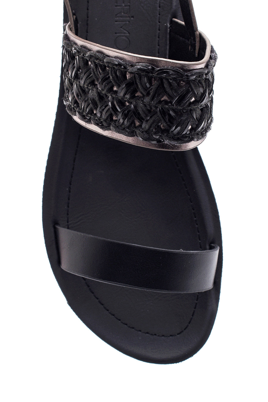 Women's Black Flat Sandals