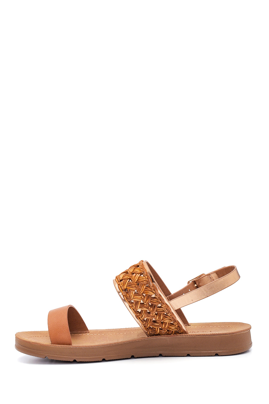 Women's Tan Flat Sandals