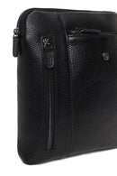 Male Black Leather Crossbody Bag | Derimod