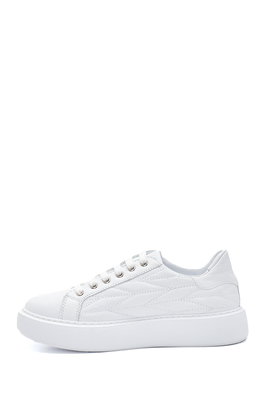 Kadın Deri Desenli Sneaker