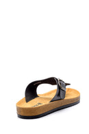 Men's Leather Slippers | Derimod