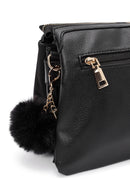 Women's Black Crossbody Bag with Accessory Detail | Derimod