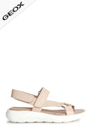 Geox Women's Beige Spherica Ec5w Flat Sandals | Derimod