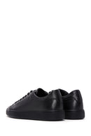 Male Black Lace-Up Leather Sneaker | Derimod