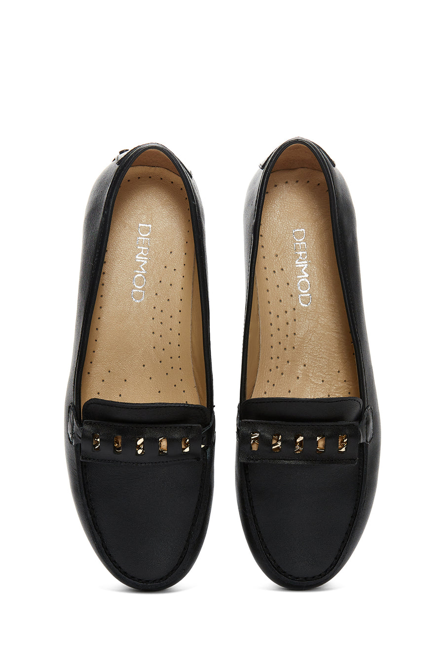 Women's Black Leather Loafer