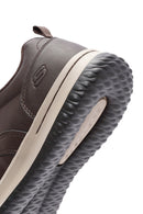 Skechers Erkek Kahverengi Delson Bağcıklı Deri Casual Ayakkabı | Derimod