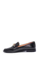 Kadın Deri Zincirli Rugan Loafer | Derimod