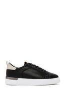 Men's Black Lace-up Leather Sneaker | Derimod