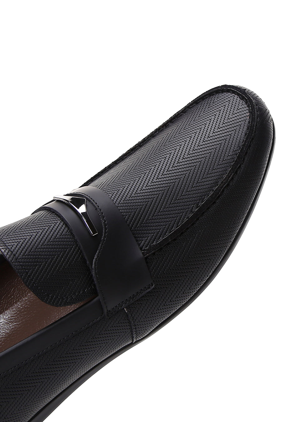 Erkek Siyah Deri Casual Loafer