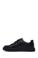 Male Black Lace-Up Leather Sneaker | Derimod