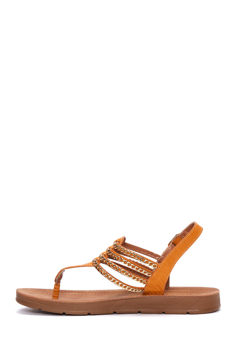 Women's Tan Flip Flops Sandals