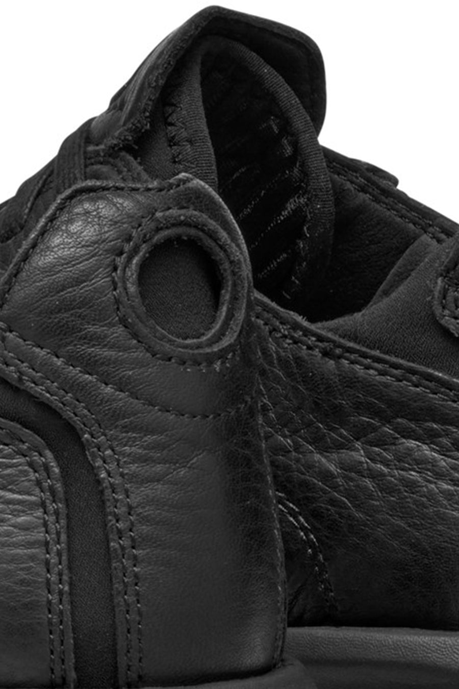 Geox Erkek Siyah U Aerantis A - Tumb Bağcıklı Deri Sneaker