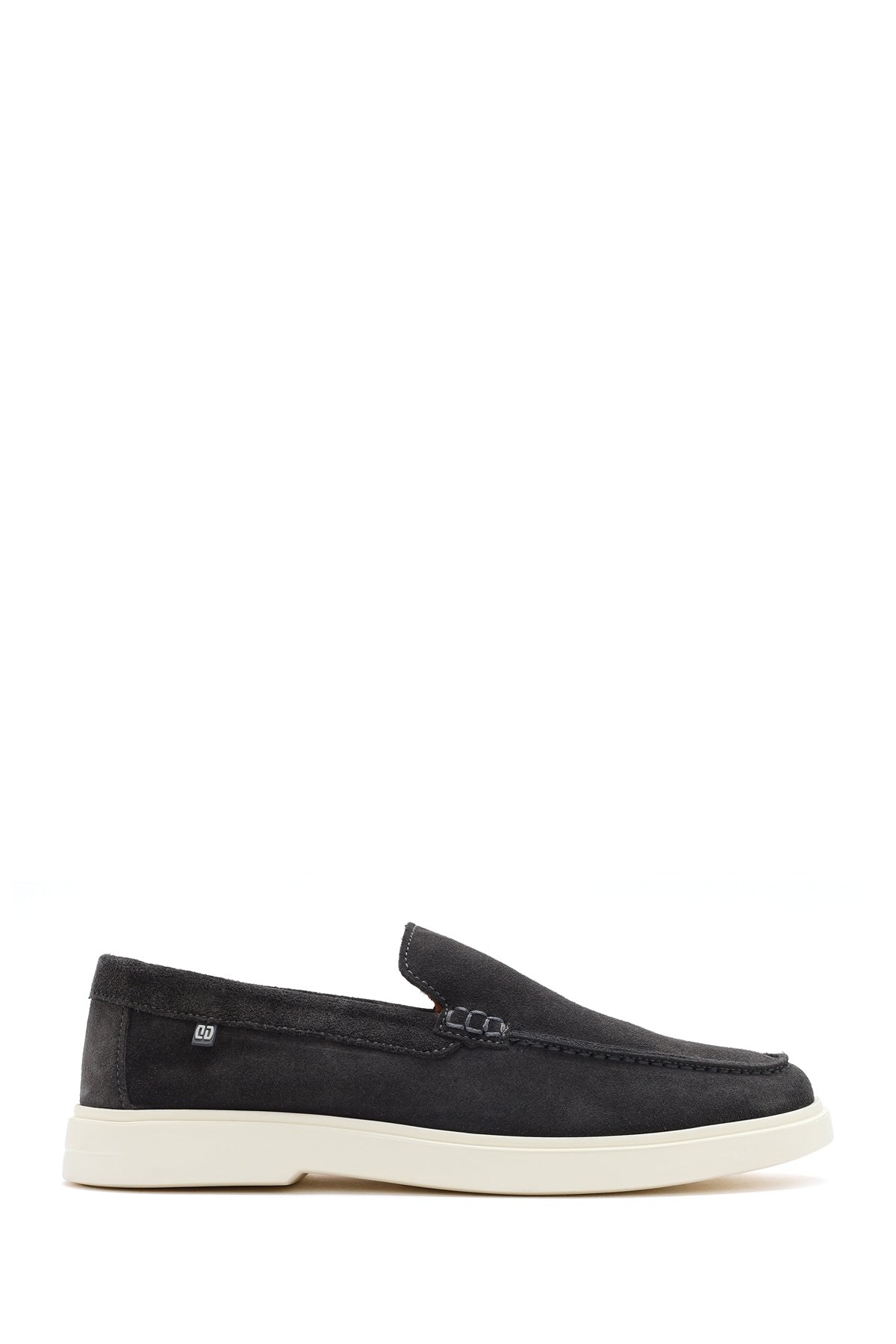 Erkek Gri Süet Deri Casual Loafer 25SFD707610 | Derimod
