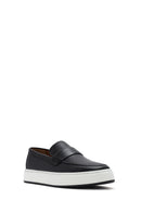Erkek Siyah Deri Loafer | Derimod
