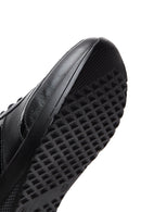 Women's Black Leather Sneaker | Derimod