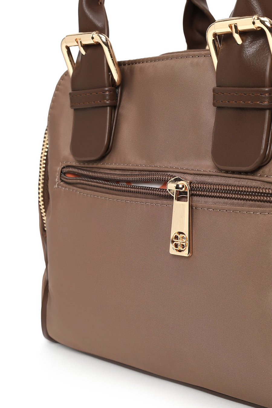 Woman Mink Long-Strap Fabric Shoulder Bag