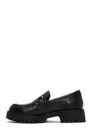 Women's Leather Buckle Loafer | Derimod