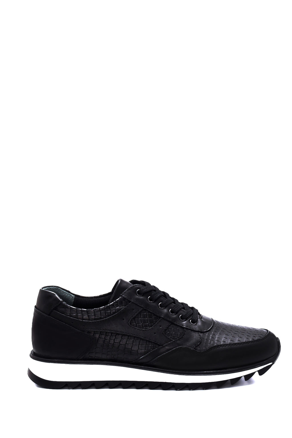 Erkek Deri Desenli Sneaker