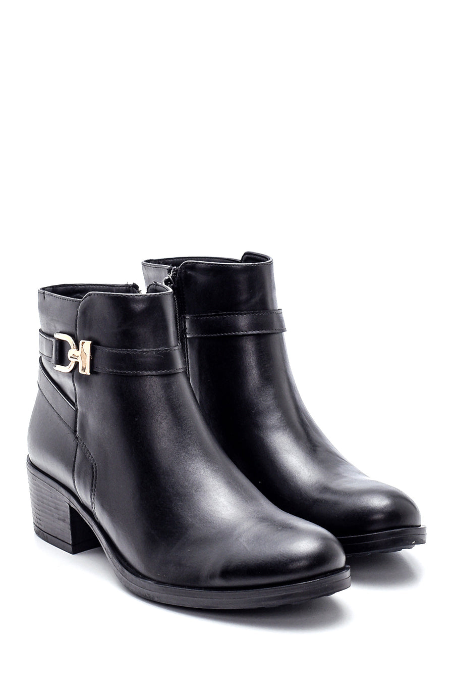 Women's Zippered Mid-Heel Boots