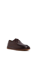 Male Brown Lace-up Leather Casual Shoes | Derimod
