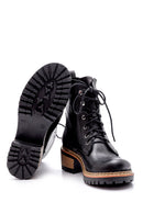 Women's Leather Zipper Detailed Boots | Derimod