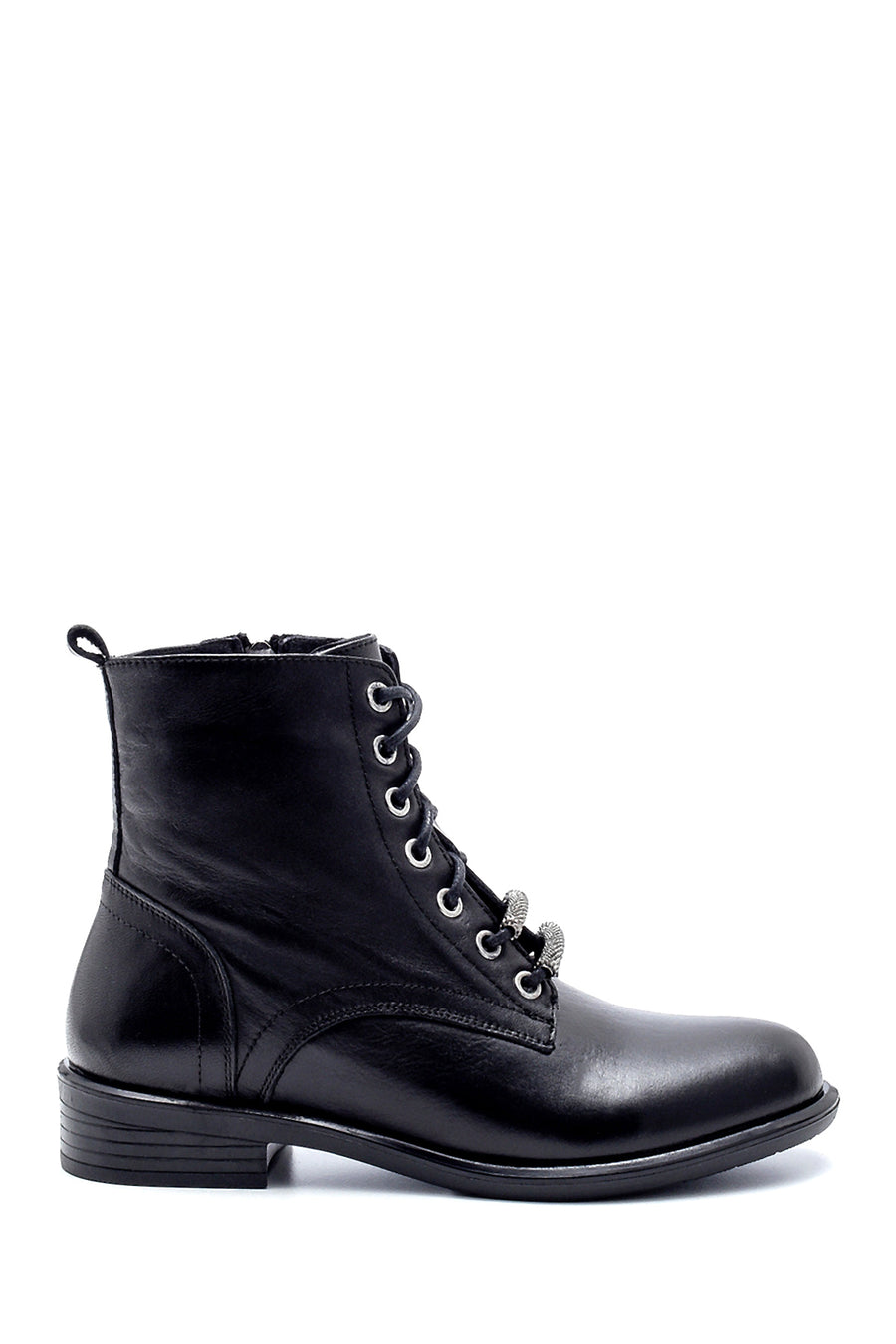 Women's Leather Lacing Detailed Boots 20WFD120118 | Derimod