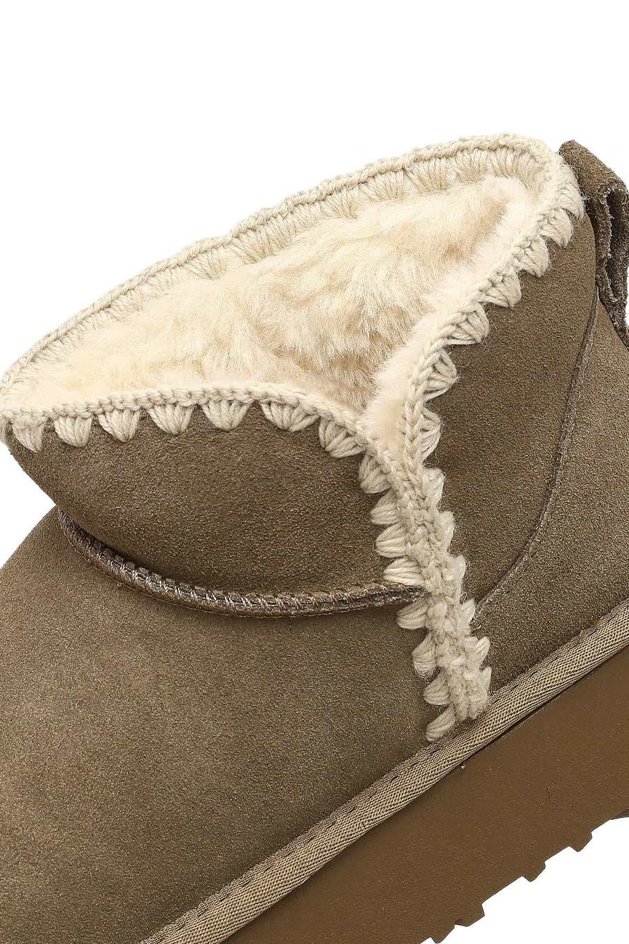 Woman Mink Suede Teddy Boots