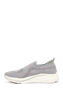 Derimod Zero Women's Grey Thick-Soled Fabric Sneaker | Derimod