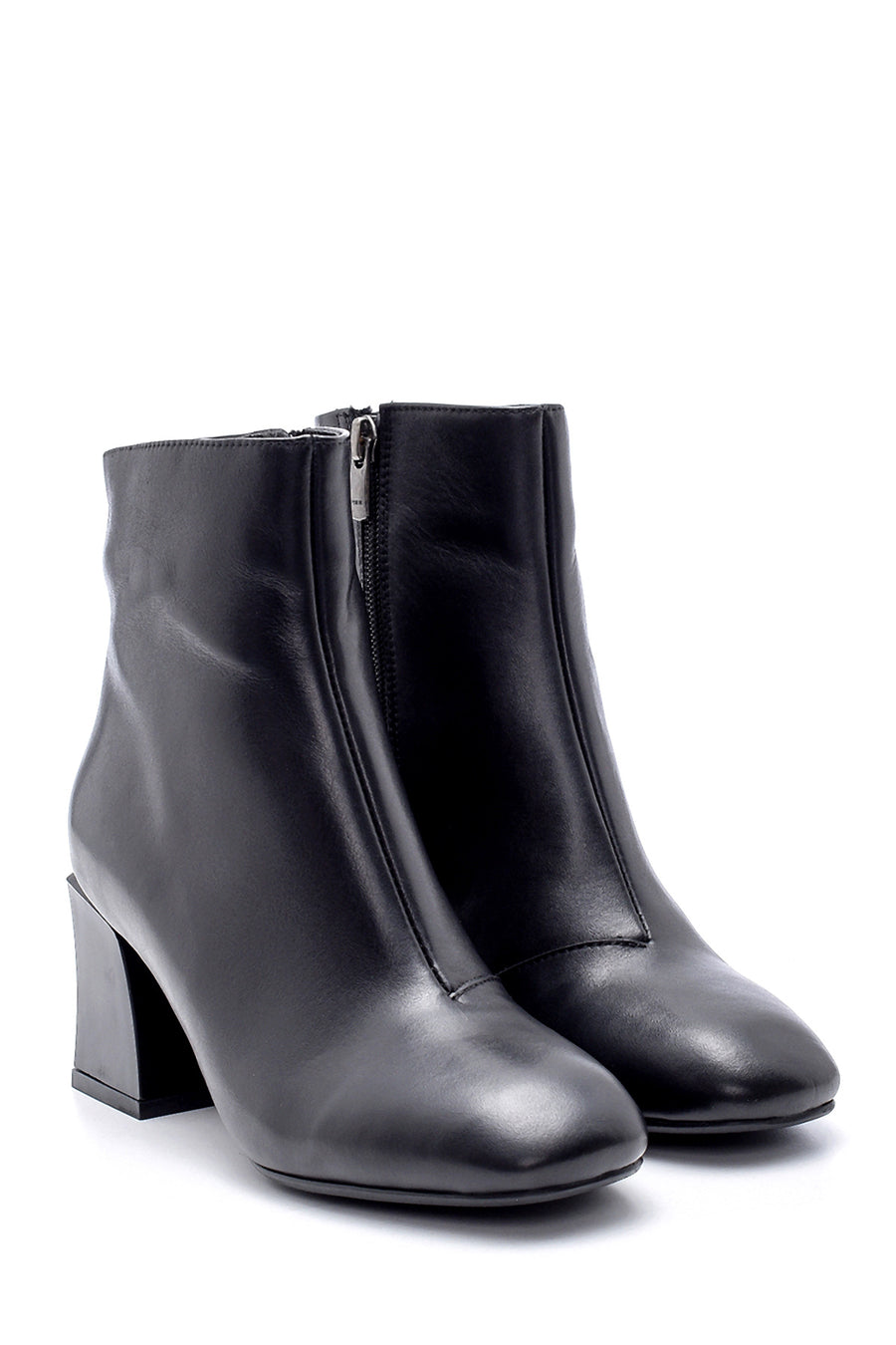 Women's Leather Heeled Boots
