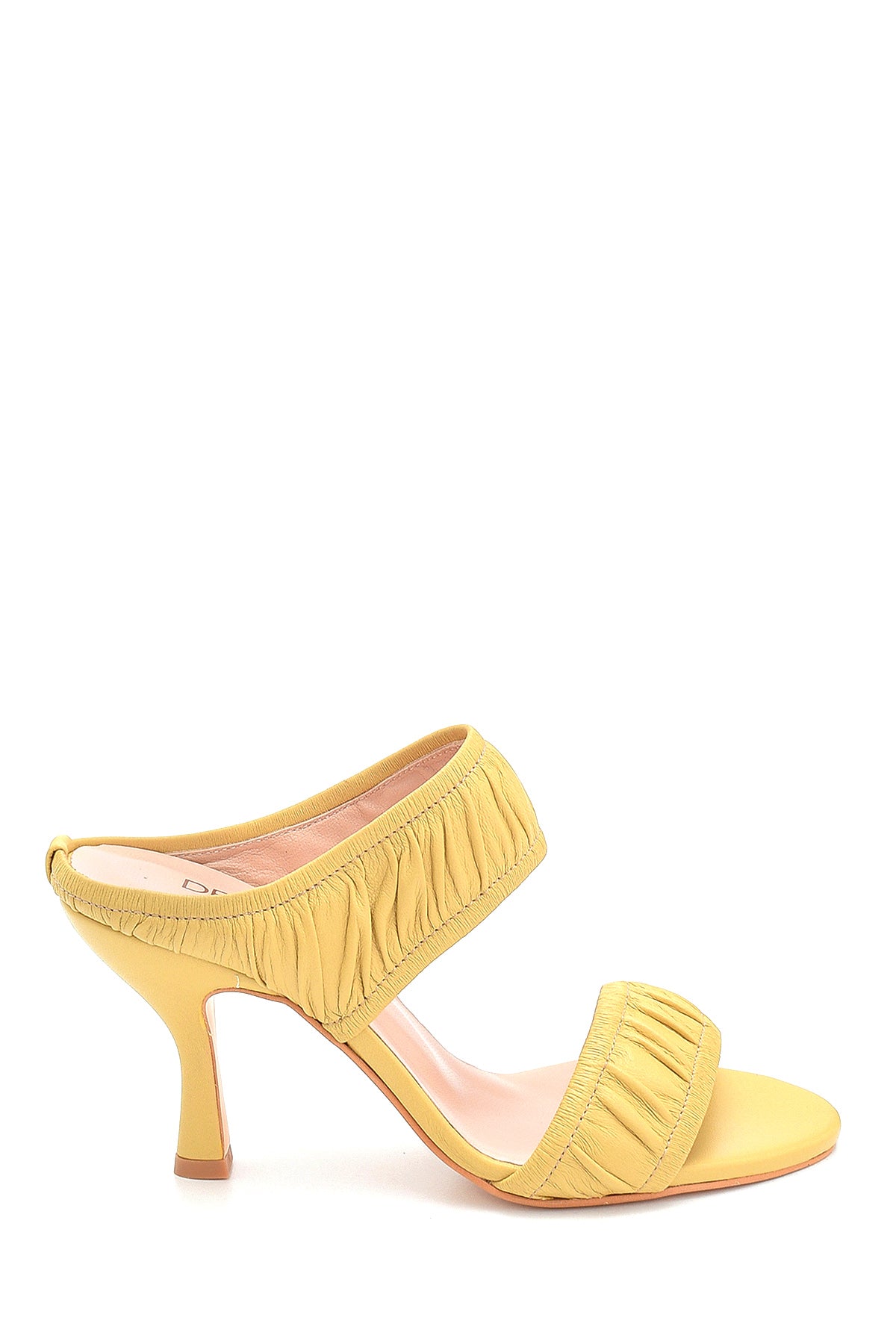 Women's Leather Heeled Slippers 21SFD130618 | Derimod