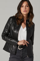 April Women's Leather Jacket | Derimod