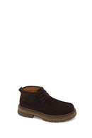 Male Brown Lace-up Thick-Soled Suede Casual Boots | Derimod