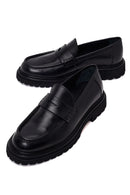 Erkek Siyah Deri Casual Loafer | Derimod