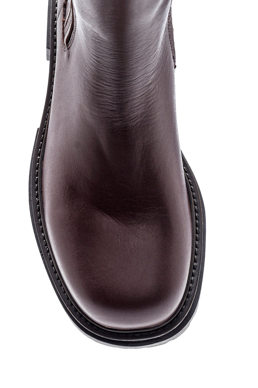 Women's Leather Zippered Long Boots
