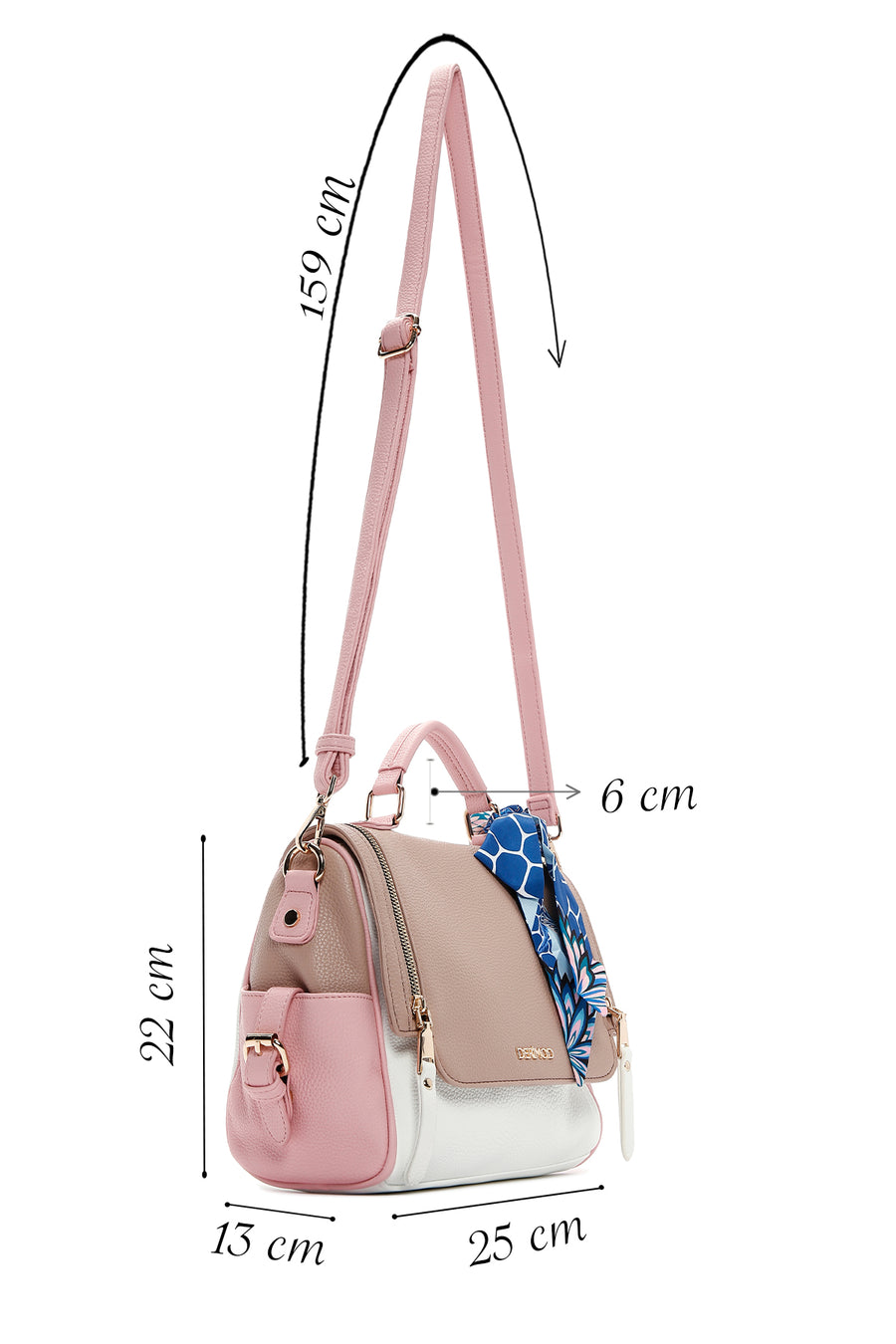 Women's Powder Long Strap Shoulder Bag