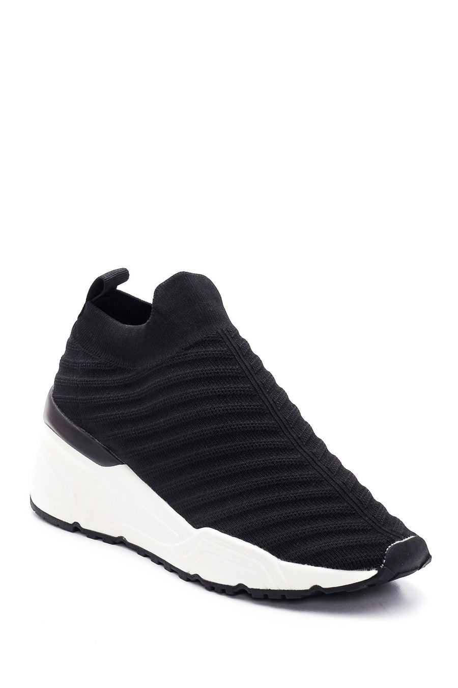 Kadın Siyah Kalın Tabanlı Sneaker