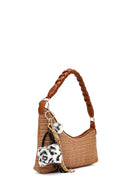 Women's Brown Accessory Straw Shoulder Bag | Derimod