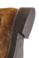 Woman Tan Suede Leather Chelsea Bot | Derimod