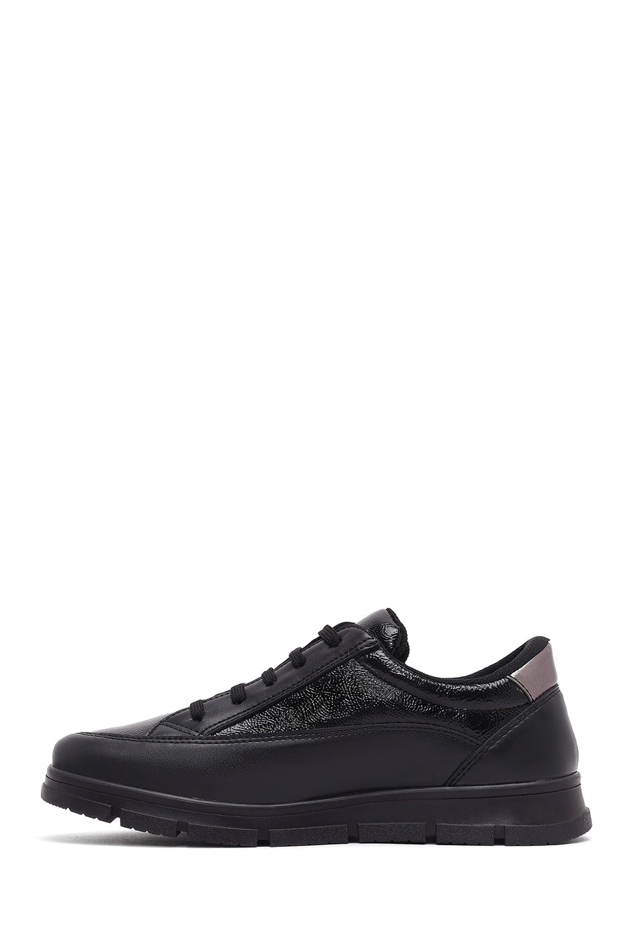 Kadın Siyah Bağcıklı Sneaker
