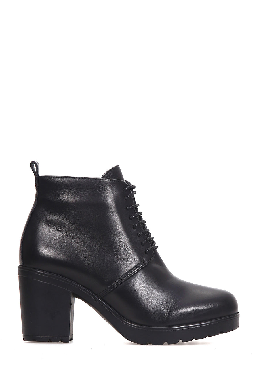 Women's Heeled Leather Boots 18WFD120118 | Derimod