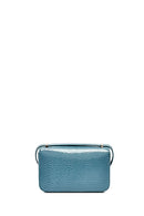 Women's Blue Printed Long Strap Crossbody Bag | Derimod