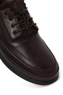 Male Brown Lace-up Leather Casual Shoes | Derimod